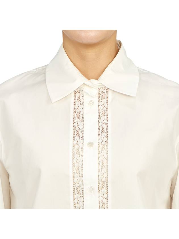 Women's Samuele Cotton Shirt White - MAX MARA - BALAAN 7