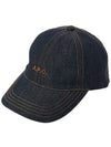 Logo Stitch Denim Ball Cap - A.P.C. - BALAAN 2