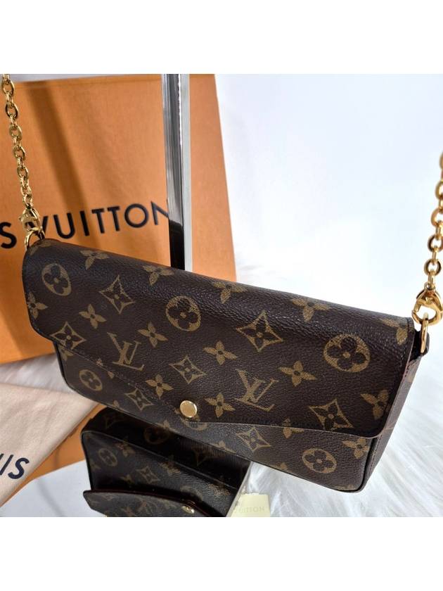 Pochette Felicie Monogram Chain Cross Bag - LOUIS VUITTON - BALAAN 5