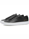 Achilles White Sole Low Top Sneakers Black - COMMON PROJECTS - BALAAN 4