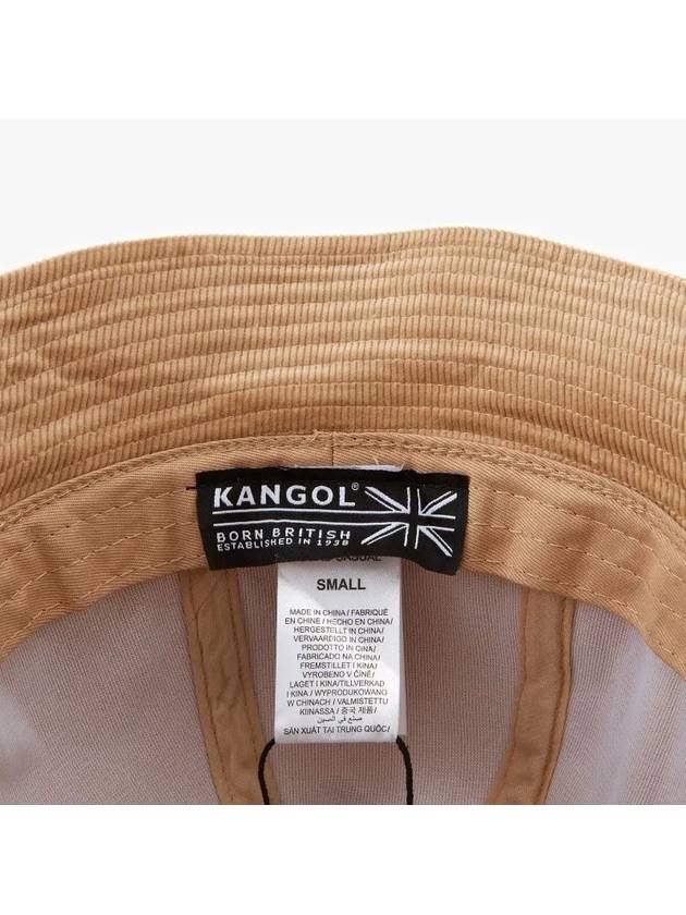 K5349 BEIGE Casual Corduroy Bucket Hat - KANGOL - BALAAN 4