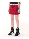 ORIGINAL MINI CHECK SKIRT RED - ZIZEMUSEUM - BALAAN 2