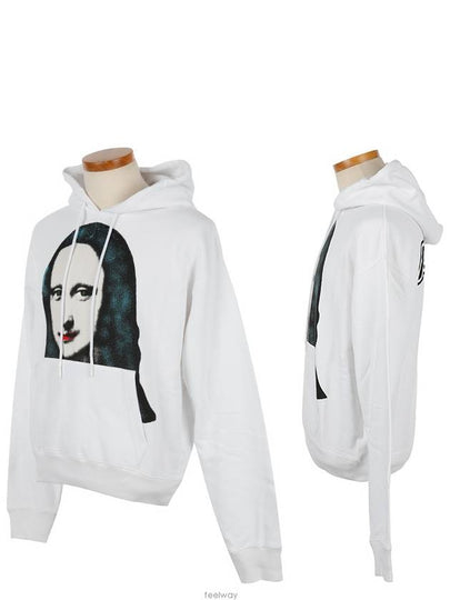 Men's Mona Lisa Print Hoodie White - OFF WHITE - BALAAN 2