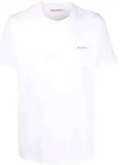 Logo Cotton Short Sleeve T-Shirt White - MARNI - BALAAN 2