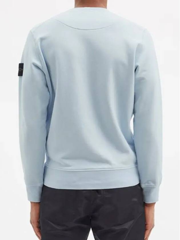 Men's Wappen Patch Sweatshirt Light Sky Blue - STONE ISLAND - BALAAN 5