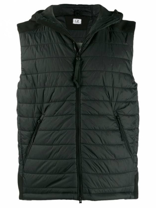 Goggle Hooded Padded Vest Black - CP COMPANY - BALAAN 1