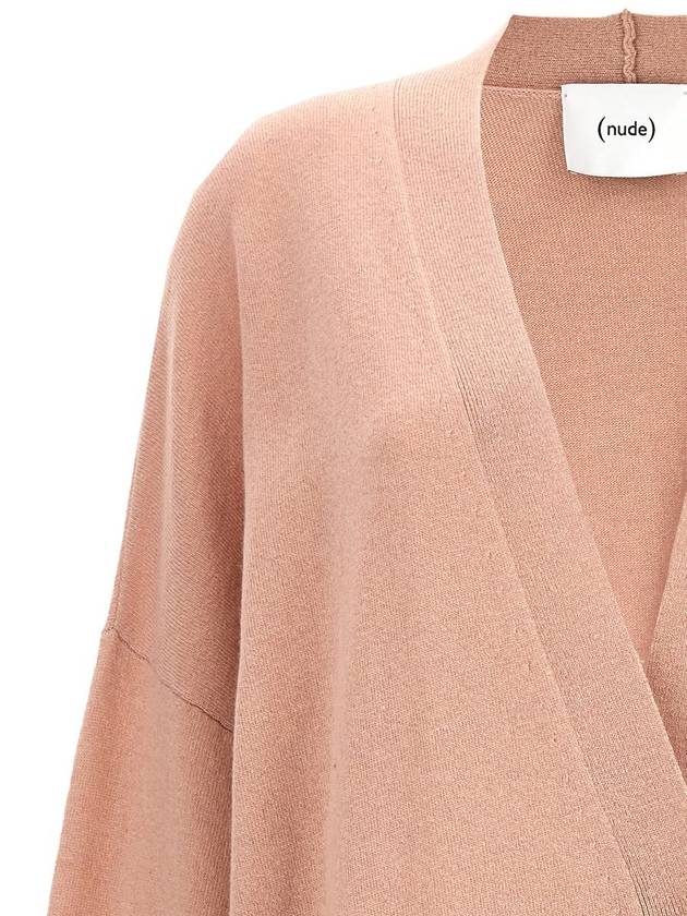 Nude Oversize Cardigan - NUDE - BALAAN 4