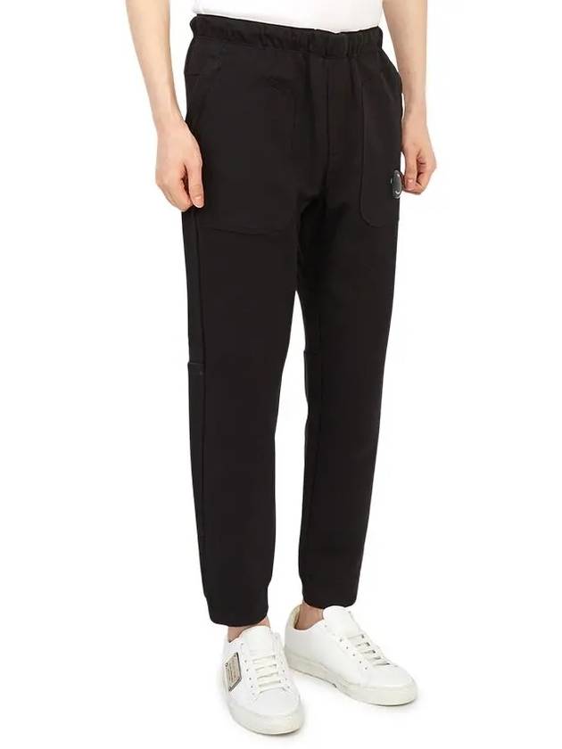 Diagonal Raised Fleece Lens Wappen Track Pants Navy - CP COMPANY - BALAAN 4