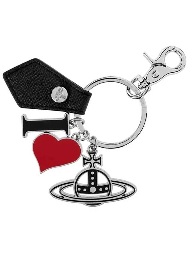 Polly I Love ORB Charm Key Holder Black - VIVIENNE WESTWOOD - BALAAN 3