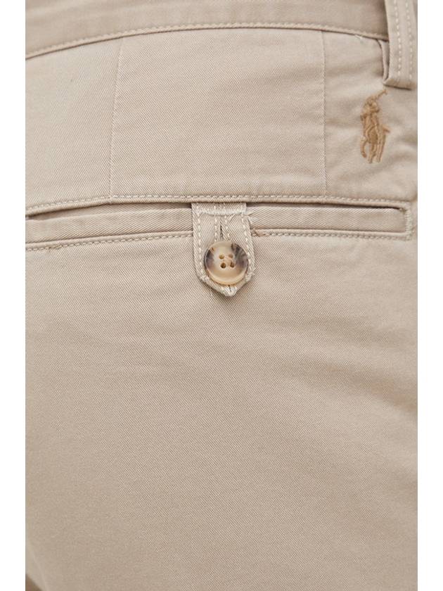 Logo Slim Fit Straight Pants Beige - POLO RALPH LAUREN - BALAAN 3