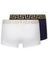 Men's Greca Border Briefs 2 Pack White Blue - VERSACE - BALAAN 3