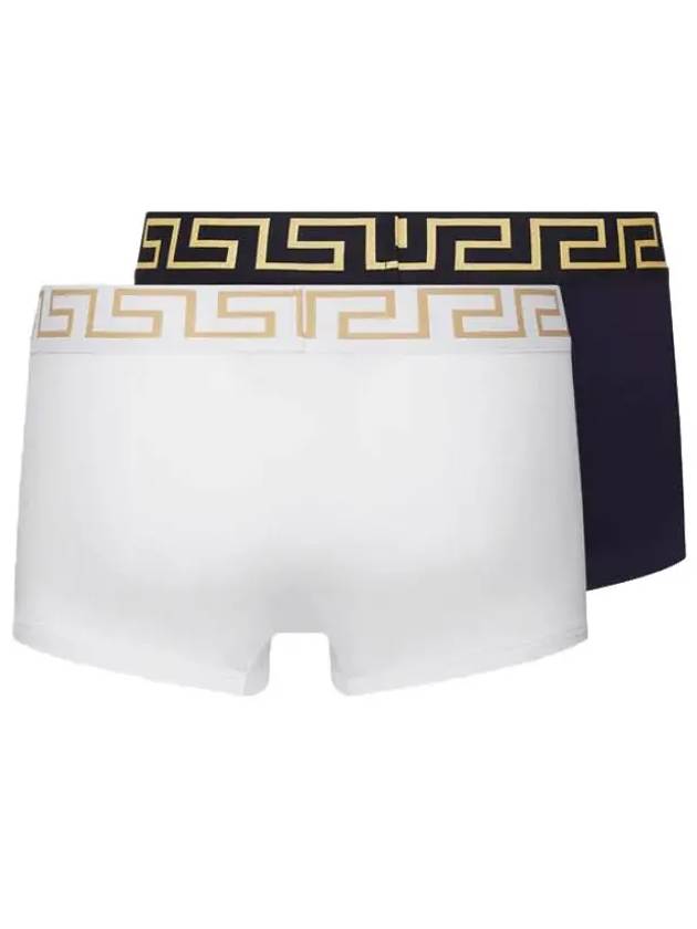 Men's Greca Border Draws 2 Pack Briefs White Blue - VERSACE - BALAAN 3