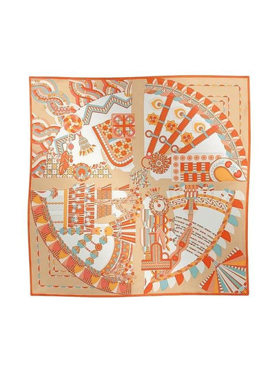 Haute Parure 90 Scarf Orange - HERMES - BALAAN 2