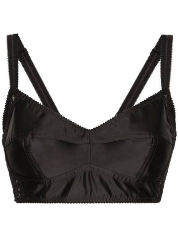 Dolce & Gabbana Satin Bra - DOLCE&GABBANA - BALAAN 1