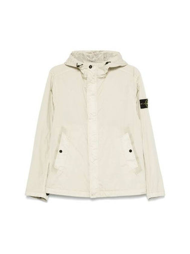 4100092 Crinkle Reps R-NY Wind Resistant Anti Drop Hooded Jacket Sand - STONE ISLAND - BALAAN 1