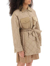 Women's Paprica Quilted Wool Jacket Camel - WEEKEND MAX MARA - BALAAN 5