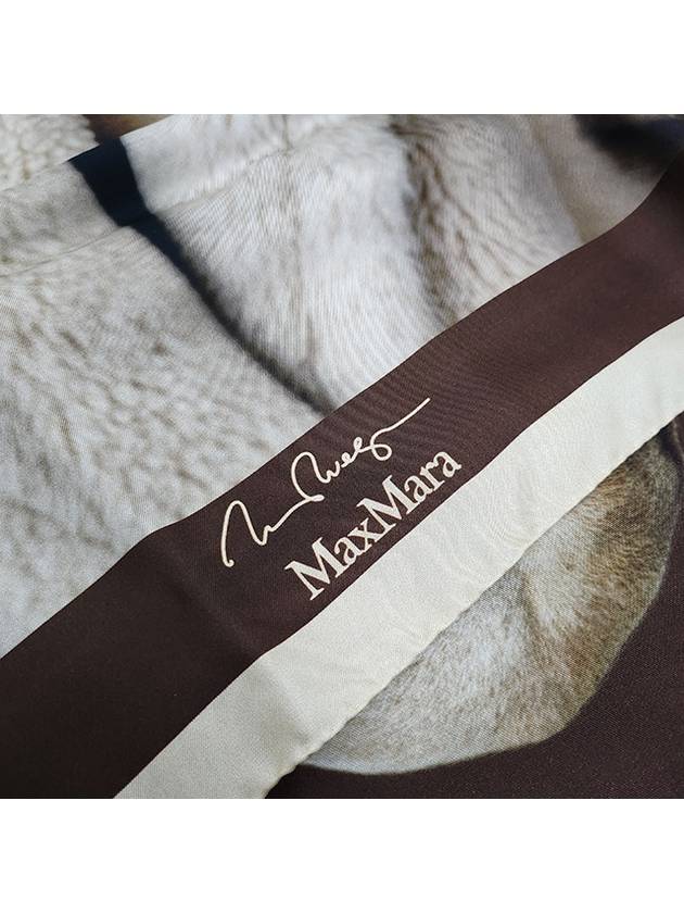 Carreteddydog Silk Muffler Brown - MAX MARA - BALAAN 7