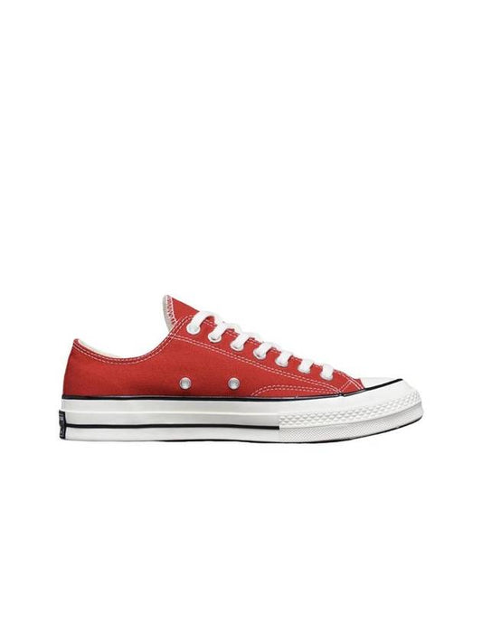 Chuck 70 Low Vintage Canvas Enamel Red - CONVERSE - BALAAN 1