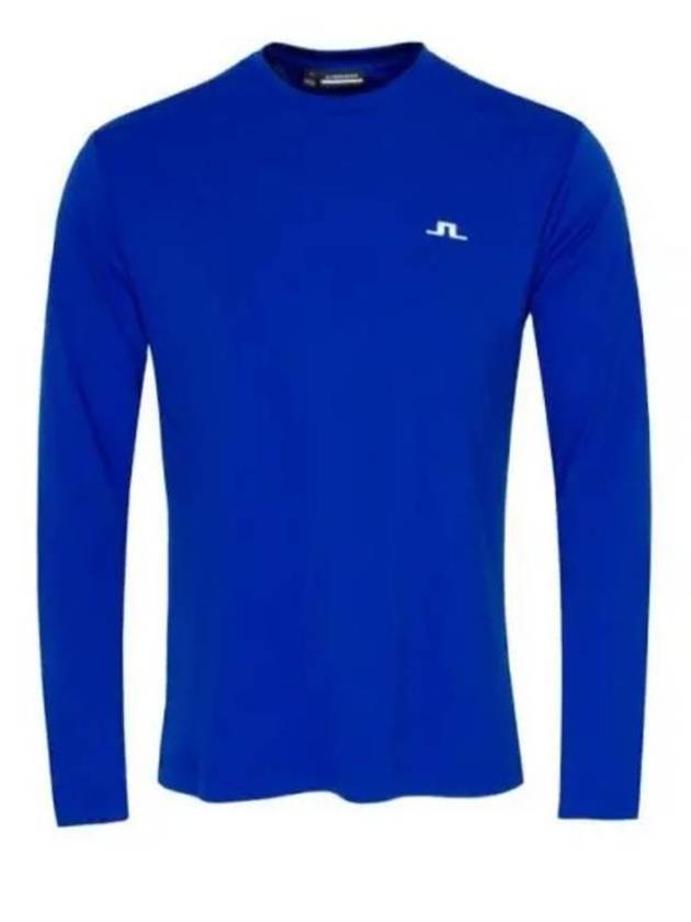 Ade Logo Long Sleeve T-Shirt Blue - J.LINDEBERG - BALAAN 2