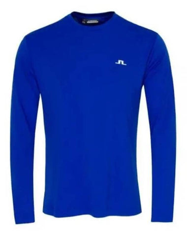 Ade Logo Long Sleeve T-Shirt Blue - J.LINDEBERG - BALAAN 1