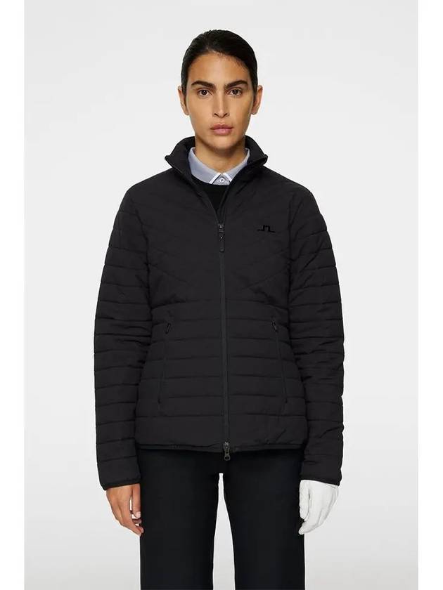 Marble Quilted Jacket Black - J.LINDEBERG - BALAAN 3