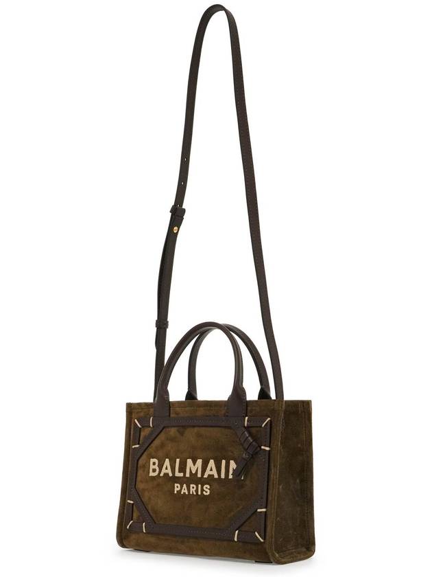 suede b-army tote bag - BALMAIN - BALAAN 3