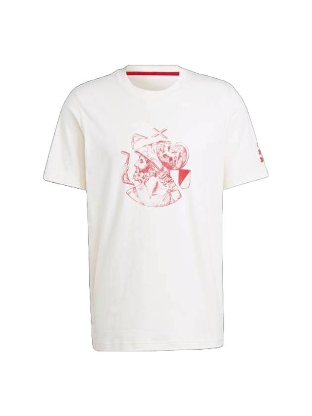 Ajax Amsterdam Og Graphic Short Sleeve T-Shirt White - ADIDAS - BALAAN 1