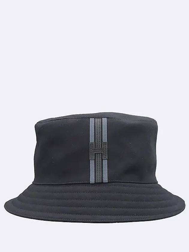 H242069N Noir color FRED H STRIPE bucket hat size 59 - HERMES - BALAAN 2