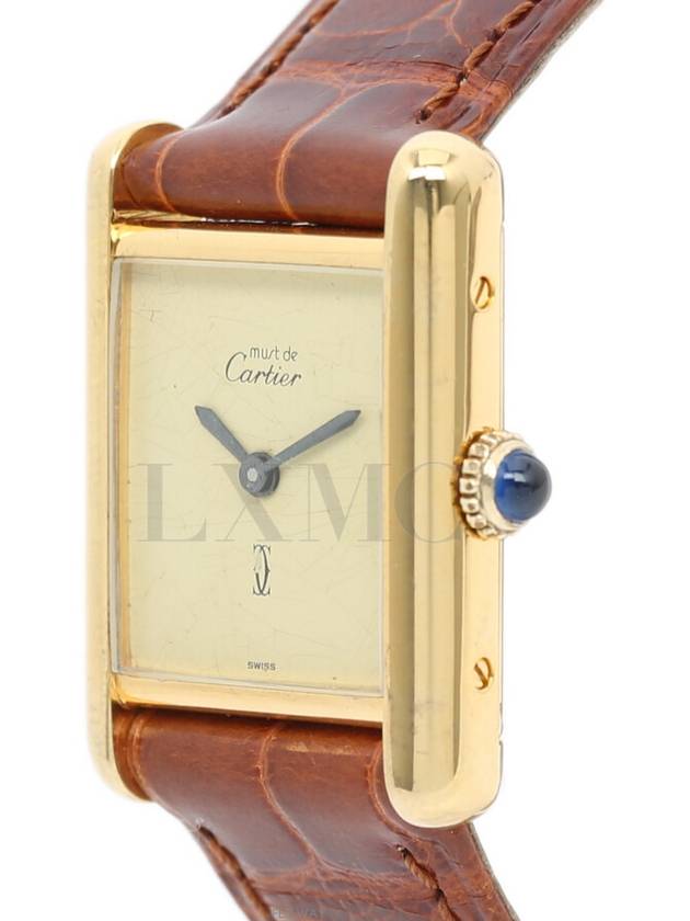 1980 Vintage Must Tank Vermeil Gold Watch - CARTIER - BALAAN 4