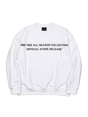 1982 No Sympathy Sweatshirt White - BLACKBLOND - BALAAN 1