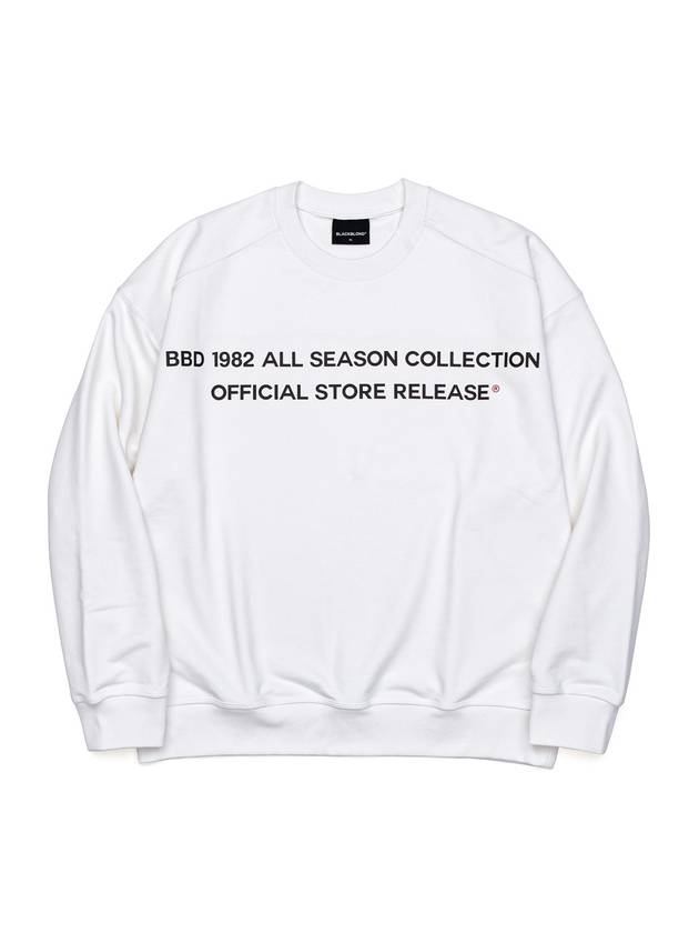 BBD 1982 No Sympathy Sweatshirt White - BLACKBLOND - BALAAN 2