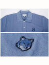 Bold Fox Head Patch Comfort Polo Shirt Blue - MAISON KITSUNE - BALAAN 6