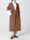 Virgin Wool Single Coat Brown Bronze - S MAX MARA - BALAAN 3