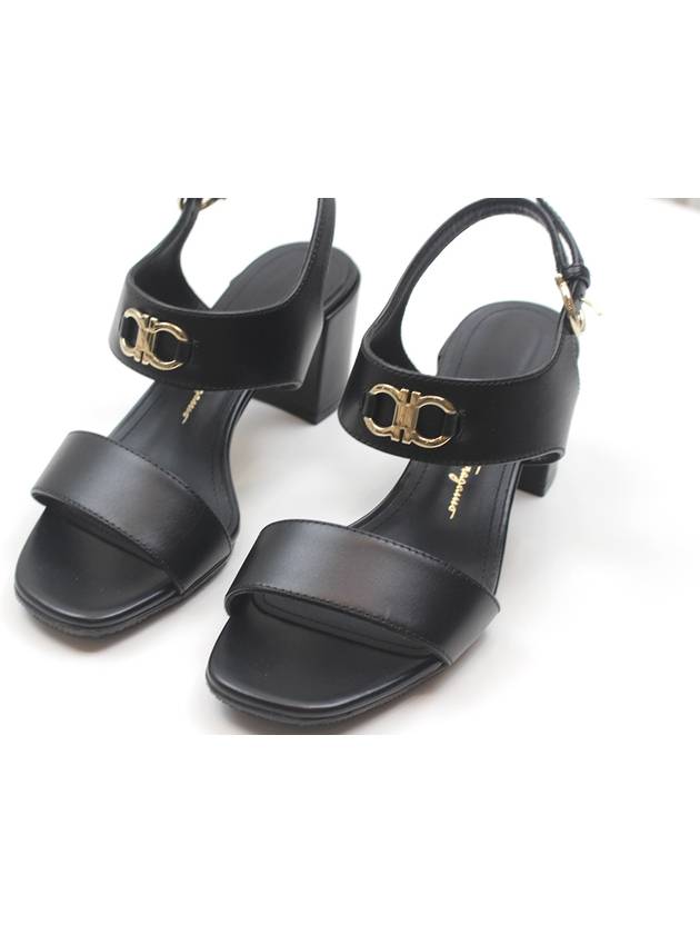 Ferragamo Black Kyla Heel Sandals Size 5 01C094 745433 - SALVATORE FERRAGAMO - BALAAN 6