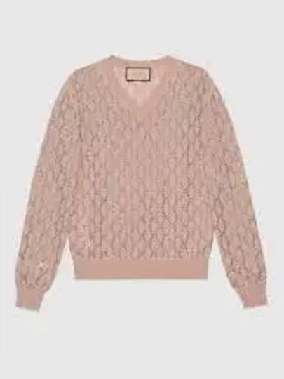 GG Crystal Wool Knit Top Pink - GUCCI - BALAAN 2