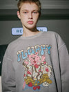 Fluffy Bear Pigment Sweatshirt Ghost Gray - CPGN STUDIO - BALAAN 2