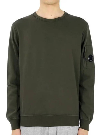 Light Fleece Sweatshirt Green - CP COMPANY - BALAAN 2