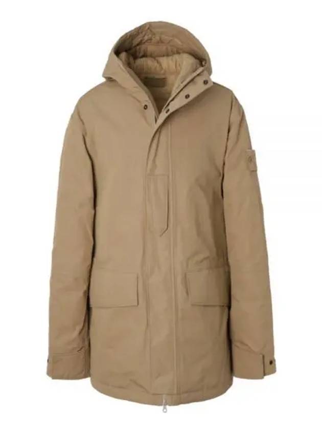 Ghost Piece Nylon Hooded Jacket Beige - STONE ISLAND - BALAAN 2