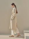 Edith Belt Long Trench Cream - ARIFF - BALAAN 4