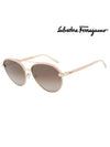 Eyewear Logo Aviator Metal Sunglasses Gold - SALVATORE FERRAGAMO - BALAAN 2