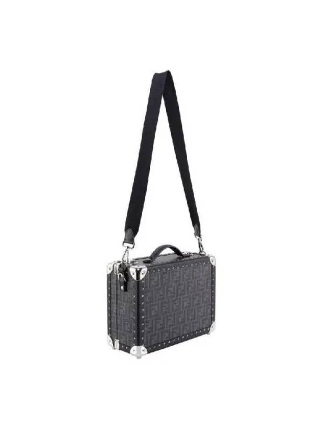 FF Logo Pattern Suit Case Luggage Bag Black - FENDI - BALAAN 3