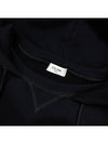 Logo Print Cotton Fleece Oversized Hoodie Black - CELINE - BALAAN 5