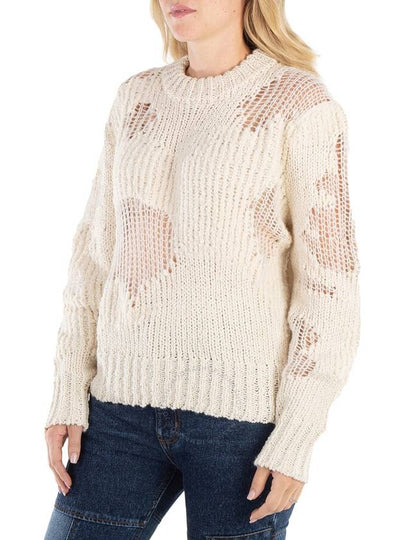 Chloe Ladies Iconic Milk Distressed Sweater, Size Medium - CHLOE - BALAAN 2