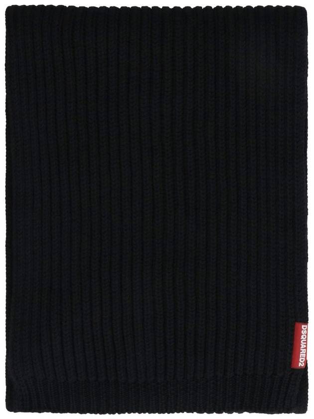 Muffler Scarf KNM006501W06757 2124 BLACK - DSQUARED2 - BALAAN 5