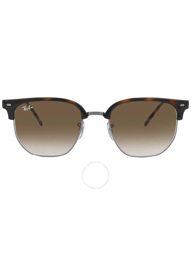 Ray Ban New Clubmaster Brown Gradient Irregular Unisex Sunglasses RB4416 710/51 53 - RAY-BAN - BALAAN 1