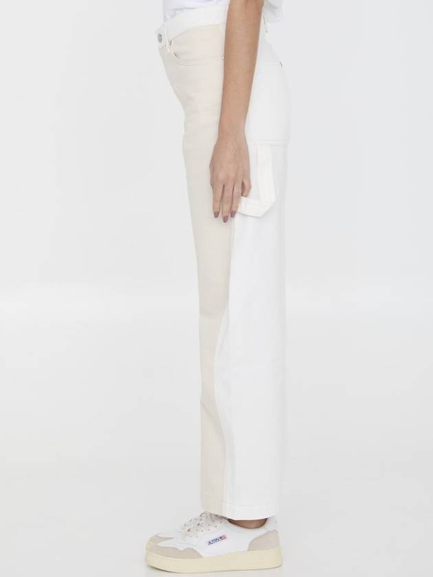 Denim Straight Pants 6D02433SPH579067 WHITE ECRU WASH - STELLA MCCARTNEY - BALAAN 4