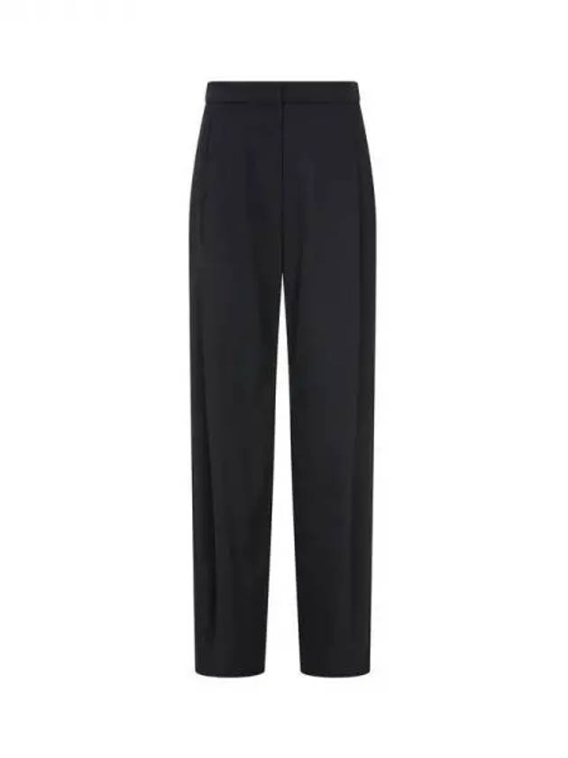 Women s Pleated Wool Tapered Pants Black 270153 - EMPORIO ARMANI - BALAAN 1