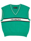 Spell point knit vest GREEN TMFVN20106 - TRIMERE - BALAAN 2