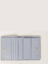 Matelasse Leather Half Wallet Pearl Grey - MIU MIU - BALAAN 3