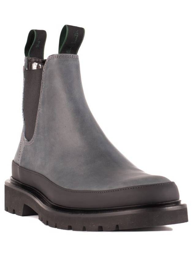 Paul Smith Grey Smooth Leather Ankle Boots - PAUL SMITH - BALAAN 3